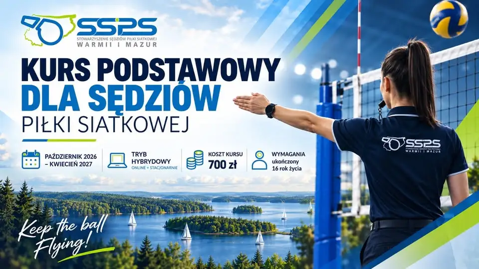 Zostań sędzią piłki siatkowej – rusza kurs podstawowy na Warmii i Mazurach