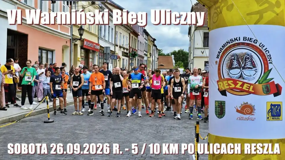 VI Warmiński Bieg Uliczny w Reszlu – sportowe święto już w sobotę