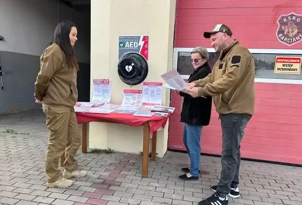 Specjalny Trening Reagowania w powiecie kętrzyńskim – strażacy uczyli mieszkańców bezpieczeństwa