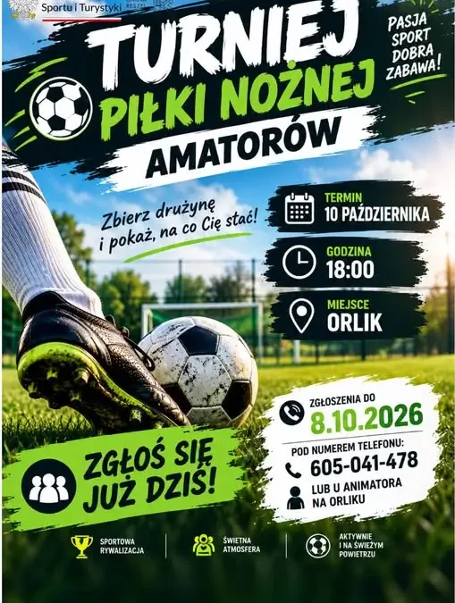 Turniej piłki nożnej amatorów w Gminie Reszel – zbierz drużynę!