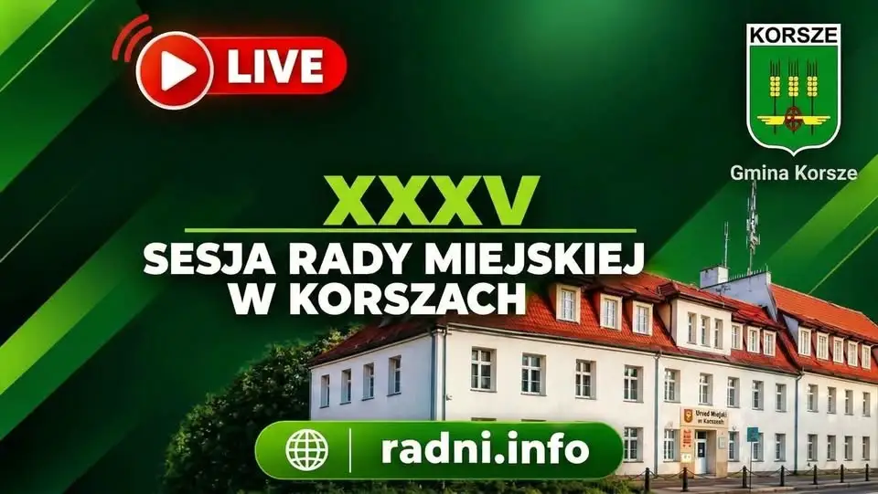 XXXV Sesja Rady Miejskiej w Korszach – 15 października 2026
