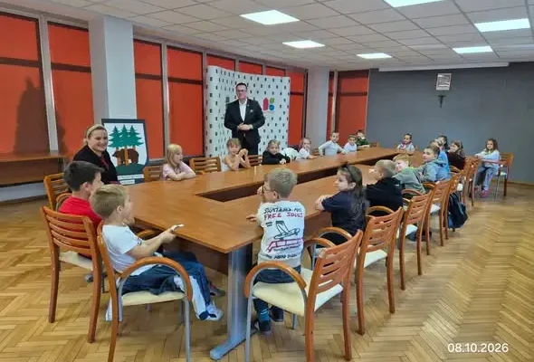 Pierwszoklasiści z Kętrzyna odwiedzili Urząd Miasta