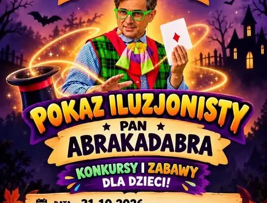 Halloween w Srokowie – magia, śmiech i pokaz iluzji dla całych rodzin
