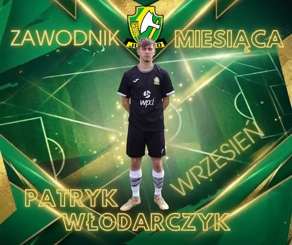 Patryk Włodarczyk Zawodnikiem Miesiąca w GLKS Jurand Barciany