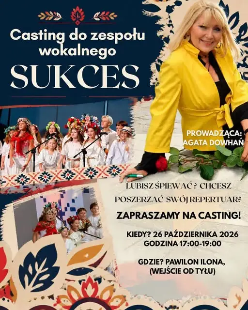 Casting do zespołu wokalnego „Sukces” w Kętrzynie – już 26 października