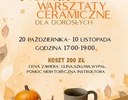 Jesienne warsztaty ceramiczne w Kętrzynie – zapisy trwają