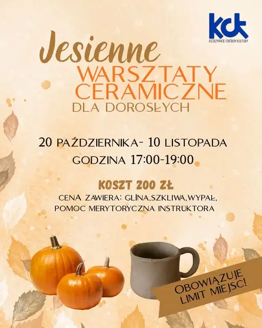 Jesienne warsztaty ceramiczne w Kętrzynie – zapisy trwają