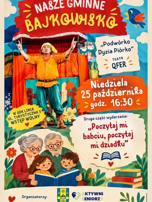 „Nasze Gminne Bajkowanie” w GDK Linia – teatr i wspólne czytanie dla rodzin