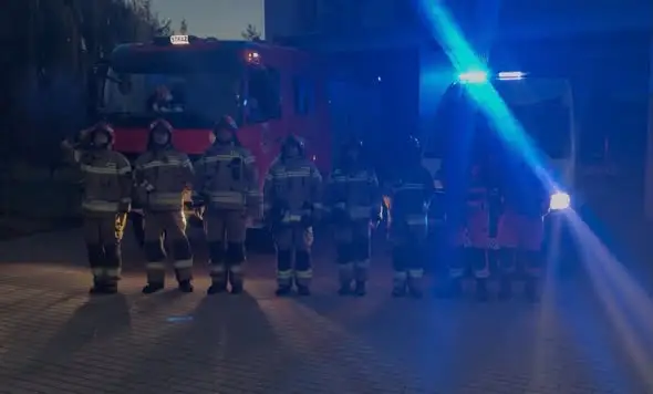 Strażacy z Barcian oddali hołd tragicznie zmarłym kolegom z Niska