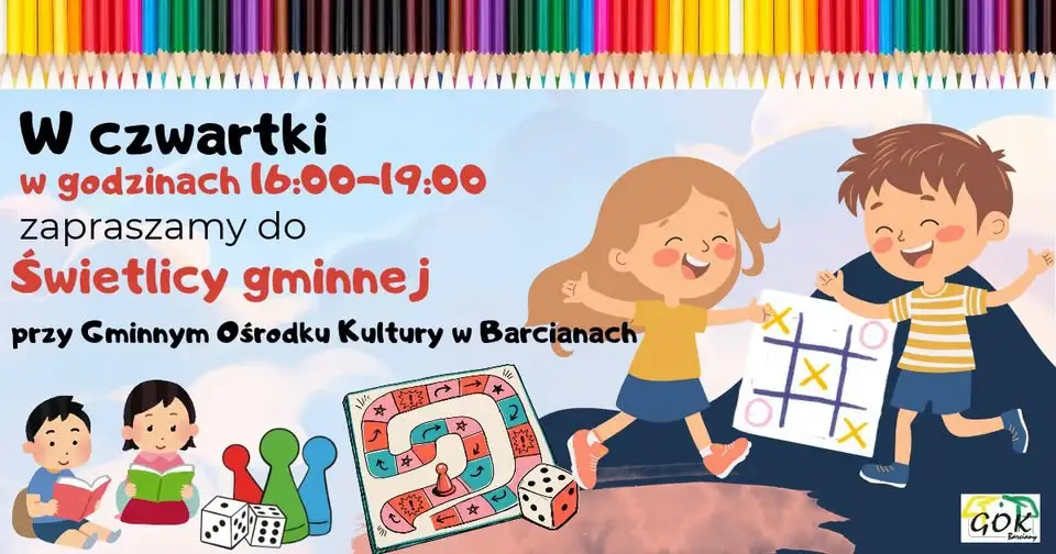 Świetlicowe czwartki wracają – GOK Barciany zaprasza dzieci