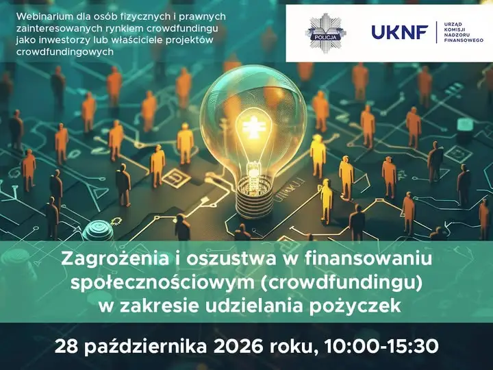 Bezpłatne webinarium KNF: jak nie dać się oszukać w crowdfundingu