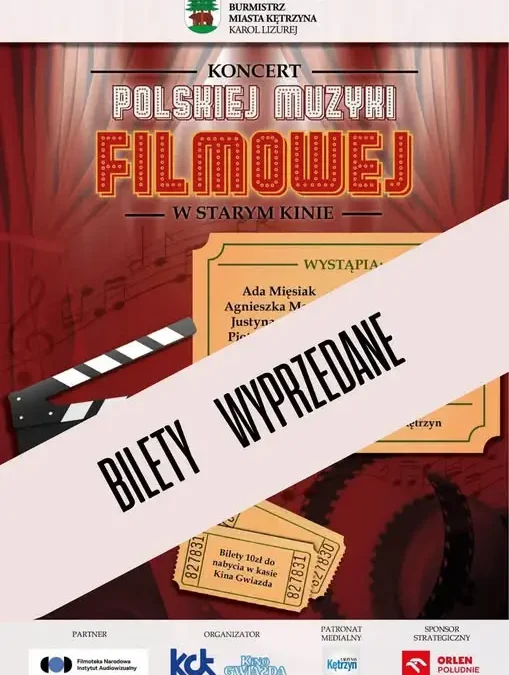 Kętrzyn: Koncert Muzyki Filmowej „W starym kinie” – bilety wyprzedane, będzie drugi termin?