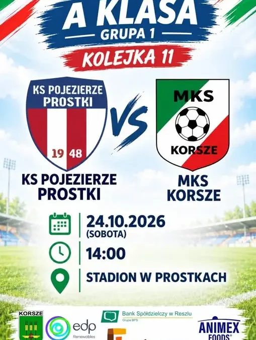 MKS Korsze przed ostatnim meczem rundy jesiennej. W sobotę zagrają w Prostkach