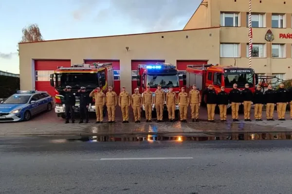 Kętrzyn: strażacy pożegnali tragicznie zmarłego kolegę Adama