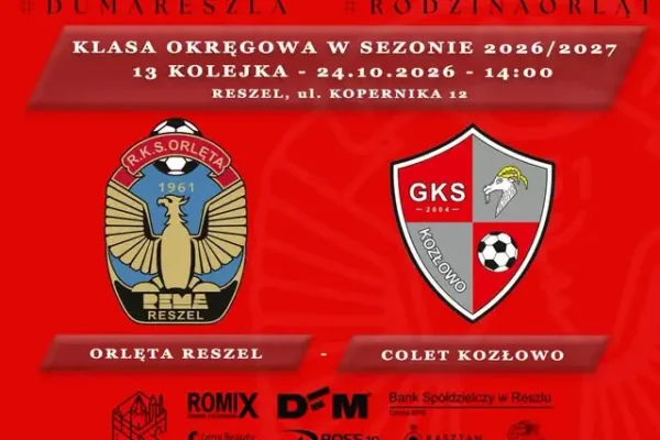 Orlęta Reszel walczą o przełamanie z Coletem Kozłowo