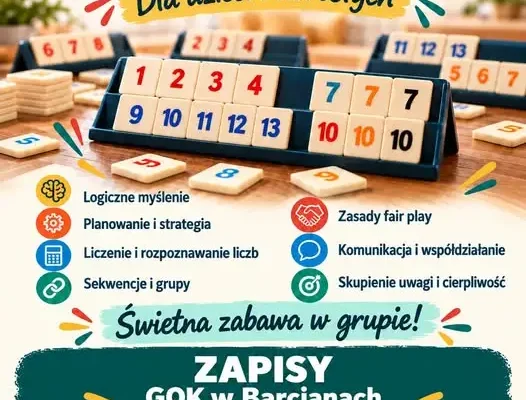 Rummikub w GOK Barciany – zapisz się na zajęcia!