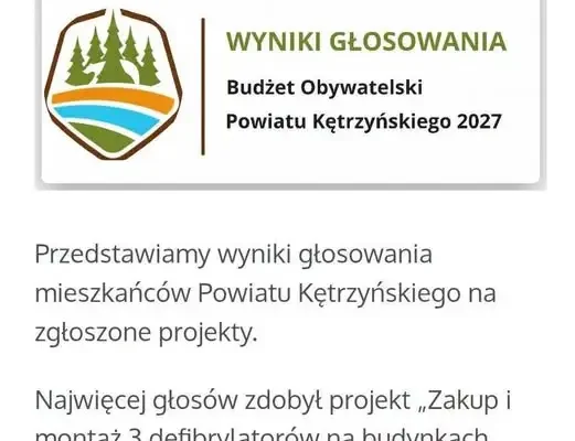 Defibrylatory AED trafią do trzech szkół w powiecie kętrzyńskim