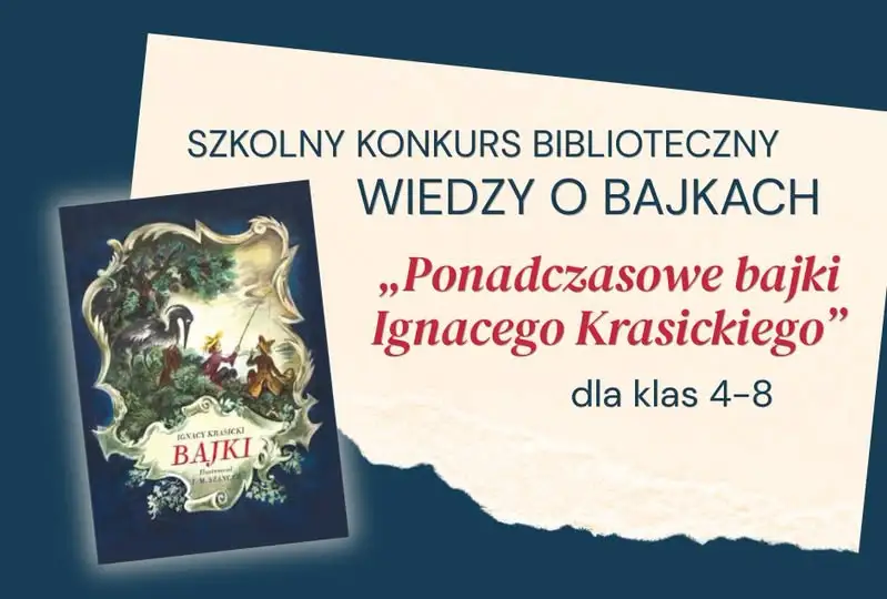 Konkurs biblioteczny o Ignacym Krasickim – zaproszenie dla uczniów klas 4-8