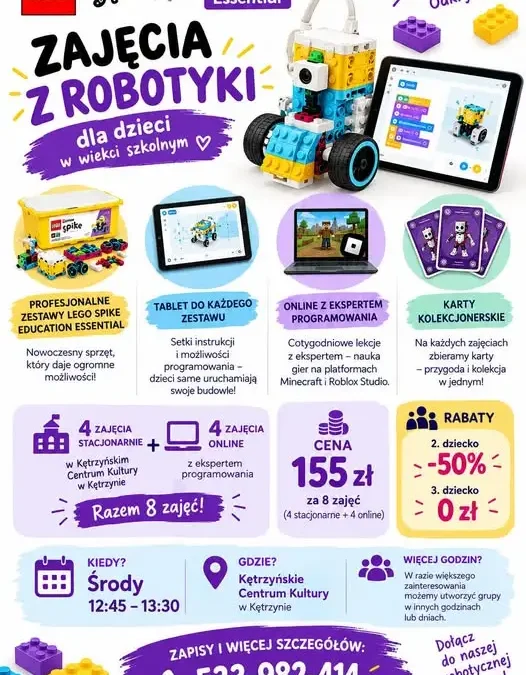 Robotyczne przygody w Kętrzynie – zajęcia z robotyki dla dzieci